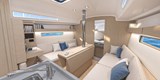Beneteau Oceanis 34.1 - saloon view looking forward from galley